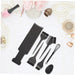 Hair Dye Bowl Set with Mixing Spoon, Plastic Black