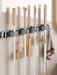 Non Perforated Mop Rack Iron Wall Mounted Mop Broom Storage Rack Home Storage and Storage Shelf Multi Scenario Use
