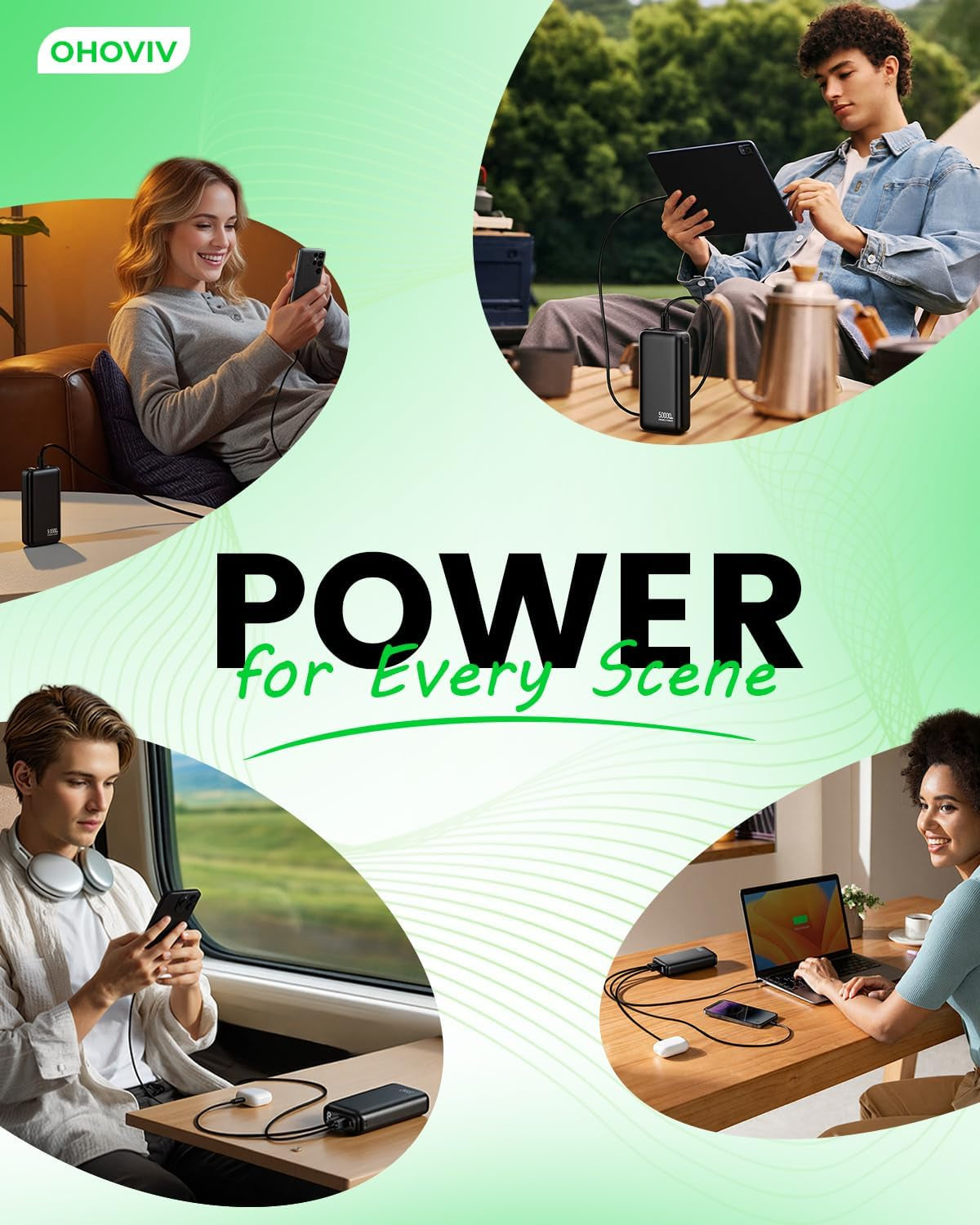 Portable Charger Power Bank 50000Mah,Pd 22.5W Battery Pack