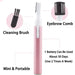 Electric Eyebrow Trimmer Women Face Razors Mini Shaver Battery Operated Small Facial Hair Remover with Comb Personal Epilator for Face Neck Fuzz Lips Body Arms Leg
