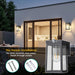 Solar Motion Sensor Lights, Solar Lights with 2 Modes & Waterproof, Dusk to Dawn Glass Outdoor Wall Lights for Entryway Exterior Front Porch Patio Fence Lantern (2 Pack)