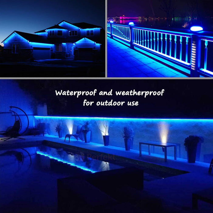 16Ft Blue Rope Light ETL Waterproof Outdoor