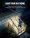 12 Pack Solar Deck Fence Lights Outdoor with 3 Modes Motion Sensor