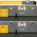 Solar Motion Sensor Lights, Solar Lights with 2 Modes & Waterproof, Dusk to Dawn Glass Outdoor Wall Lights for Entryway Exterior Front Porch Patio Fence Lantern (2 Pack)