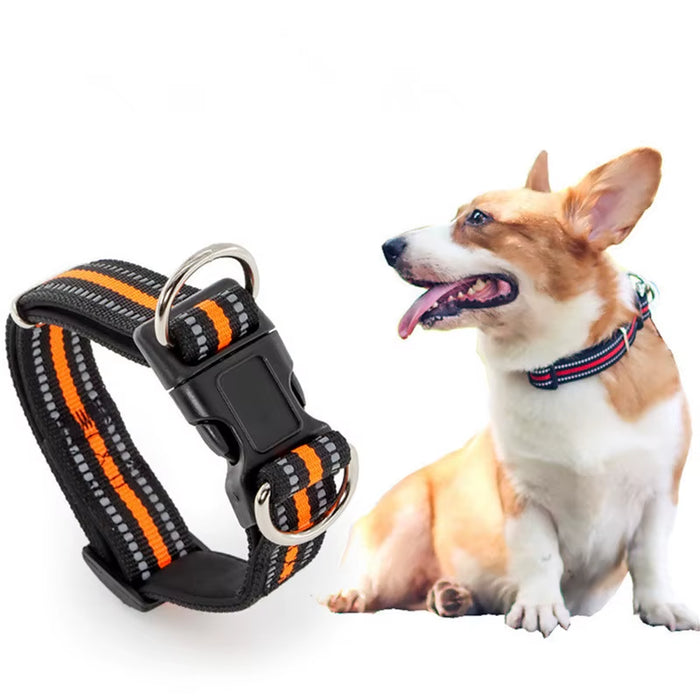 Dog Collar Reflective Collar for Dogs Walking Nylon Pet Collars Adjustable Dog Collars Waterproof Dogs Harness Chain Pet Product