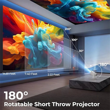 2026 New HY300 Projector 4K Android 11 Wifi6 290ANSI Allwinner H713 BT5.0 1080P 1280*720P Cinema Outdoor Portable Projetors ﻿