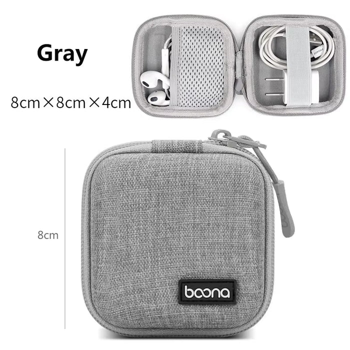 Hard Shell Digital Gadgets Storage Bag for Mac Adapter Mouse Data Cable Earphone HDD Electronics Gadgets Organizer Case
