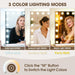 Vanity Mirror with Lights,Makeup Mirror with 17 Dimmable LED Bulbs, 3 Color Lighting Modes Detachable 10X Magnification Mirror Touch Control, 23.6X19,7 Inch, White