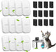 12+12 Pcs Cat Water Filters Replacement for 108Oz/3.2L & 67Oz/2L Fountains