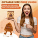 Funny Poop Plush Toy with 4 Fart Sounds - Fart Blaster Noise Maker - Realistic Fake Poop for Pranks, Jokes - Funny Gag Gift for Pets, Kids, Adults