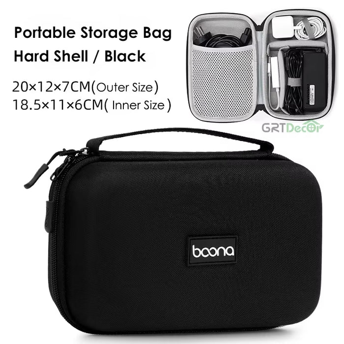 Hard Shell Digital Gadgets Storage Bag for Mac Adapter Mouse Data Cable Earphone HDD Electronics Gadgets Organizer Case