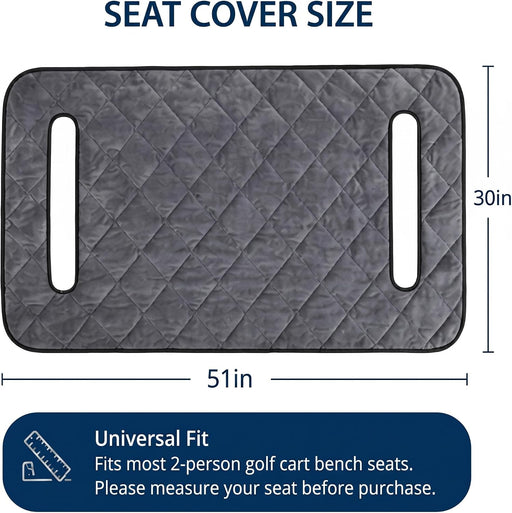 Golf Cart Seat Cover Towel Blanket, Warm Soft Plush 2-4 Passenger