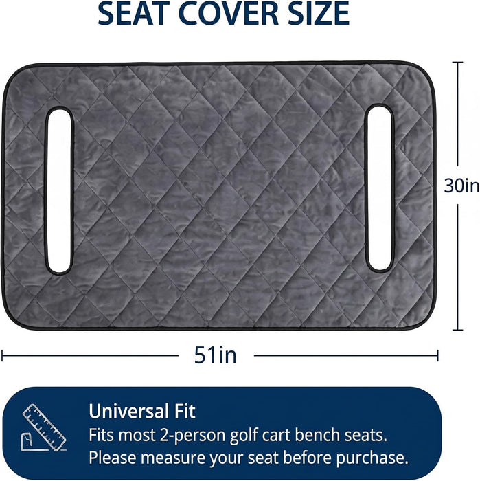 Golf Cart Seat Cover Towel Blanket, Warm Soft Plush 2-4 Passenger