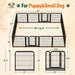 Dog Playpen 24In 16 Panels Pet Fence for Indoor Yard RV Camping