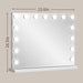 Vanity Mirror with Lights,Makeup Mirror with 17 Dimmable LED Bulbs, 3 Color Lighting Modes Detachable 10X Magnification Mirror Touch Control, 23.6X19,7 Inch, White