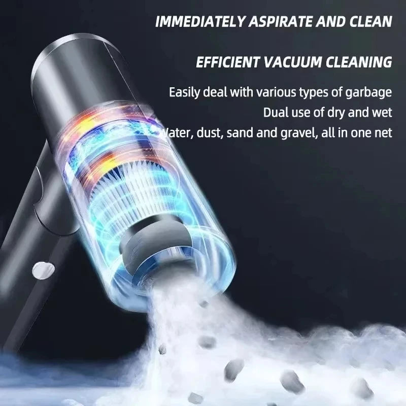 Car Vacuum Cleaner 3 in 1 Integrated Suction and Blowing Vacuum Combination Vacuum Cleaner USB Charging Small Household Vacuum