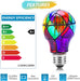 Stained Glass Light Bulbs E26 3.5W LED Edison Light Bulb A60 2 Pack