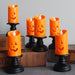 3 Pcs Halloween LED Candle Light, Halloween Candle Pumpkin Lights, Flameless Candles, Luminary Bags, Flameless Candle for Home outside Yard Lawn Garden Party