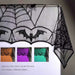 Clearance under 5 Halloween Decorations Halloween Spiderweb Tablecloth Black Lace Spider Party Table Decor Curtain
