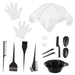 11 Piece Hair Coloring Tool Kit Dye Bowl and Disposable Gloves