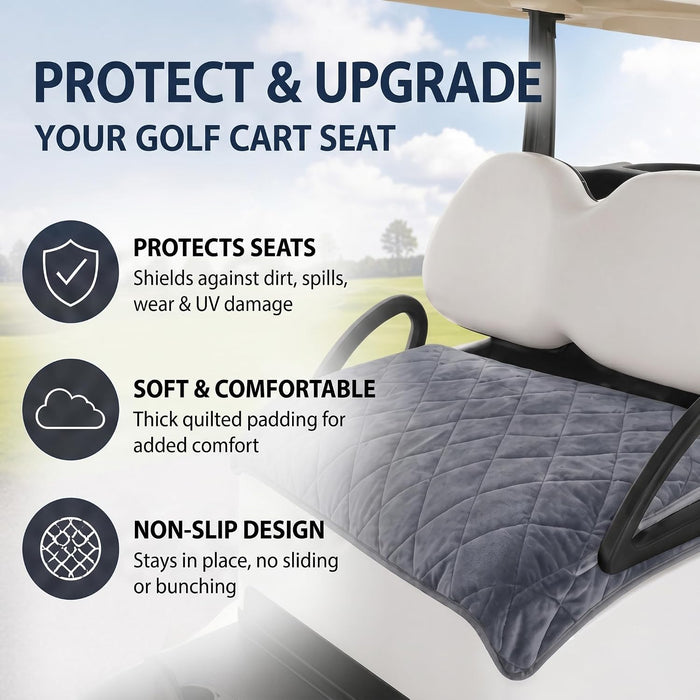 Golf Cart Seat Cover Towel Blanket, Warm Soft Plush 2-4 Passenger