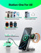 Qi2 3 in 1 Wireless Charging Station, 15W Fast Wireless Charger Stand for Iphone 16/15/14/13, Apple Watch, Airpods, Magnetic Foldable for Magsafe Charger for Multiple Devices (With 30W Adapter)