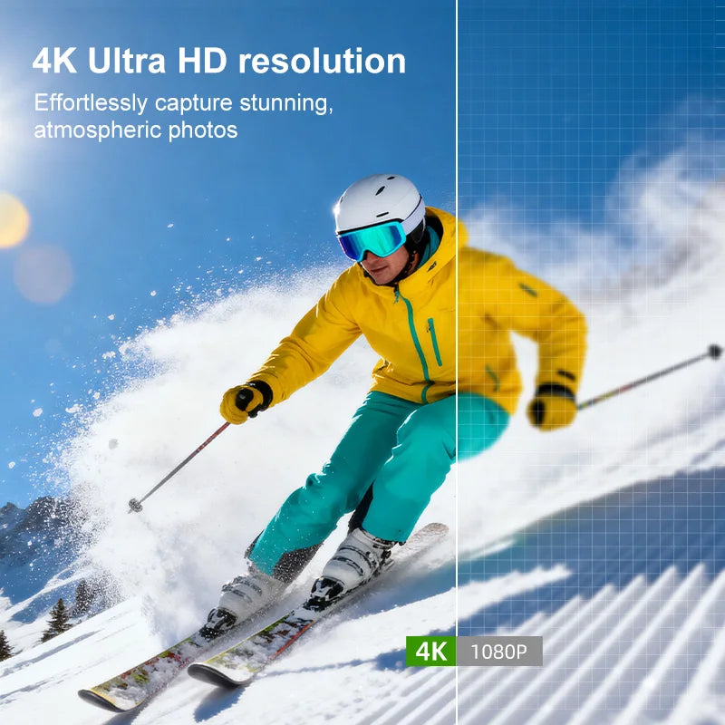 4K Wifi Pocket Vlogging Camera 330° Auto Rotatable Touch Screen Sports DV Bodycam Face Tracking Portable Action Cameras