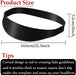 Neckline Shaving Template and Hair Trimming Guide, High-Grade Curved Durable Silicone Haircut Band for DIY Home Haircuts Fade and Taper Guide for Clippers-Black
