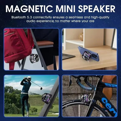 Portable Mini Bluetooth Speaker G200 RGB Lighting Magnetic Speaker BT5.3 Mini Sound Box 7 Hours Playback Phone Holder