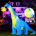 10 FT Halloween Animated Inflatable Dinosaur Pumpkin with Shake Head