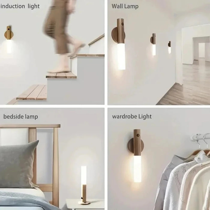 Led Light Motion Sensor Lighting Lamps Room Decor for Home Rechargeable Lamp Bedroom Decoration Decorative Lights Bedside Mood