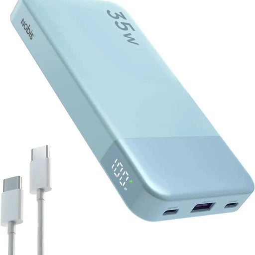 NOBIS N3510 Slim Power Bank 10000Mah Mini Pocket-Sized Smaller Portable Charger External Battery 35W Fast Charging for Iphone