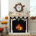 19.68Feet Black Garland - Sparkle Halloween Tinsel Garland for Holiday Tree, Table, Door, Wall, Rail, Fireplace, Parade Floats - Halloween Garland for Indoor & Outdoor Home Party Decoration