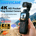 4K Wifi Pocket Vlogging Camera 330° Auto Rotatable Touch Screen Sports DV Bodycam Face Tracking Portable Action Cameras