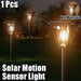 2 in 1 Solar Outdoor Motion Sensor Lighting LED Light Lawn Lamp Wall Dual Purpose Lights Waterproof for Garden Porch Courtyard