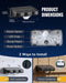 12 Pack Solar Deck Fence Lights Outdoor with 3 Modes Motion Sensor