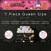 Sanrio Hello Kitty Halloween Pumpkin Queen Bed Set – Super Soft & Cozy 5 Piece Reversible Comforter and Sheet Set (Officially Licensed Product) by