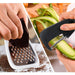 Black & White 5-Piece Pizza Accessory Set with Grater, Peeler, Cutter, Opener & Burlap Bag