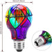 Stained Glass Light Bulbs E26 3.5W LED Edison Light Bulb A60 2 Pack