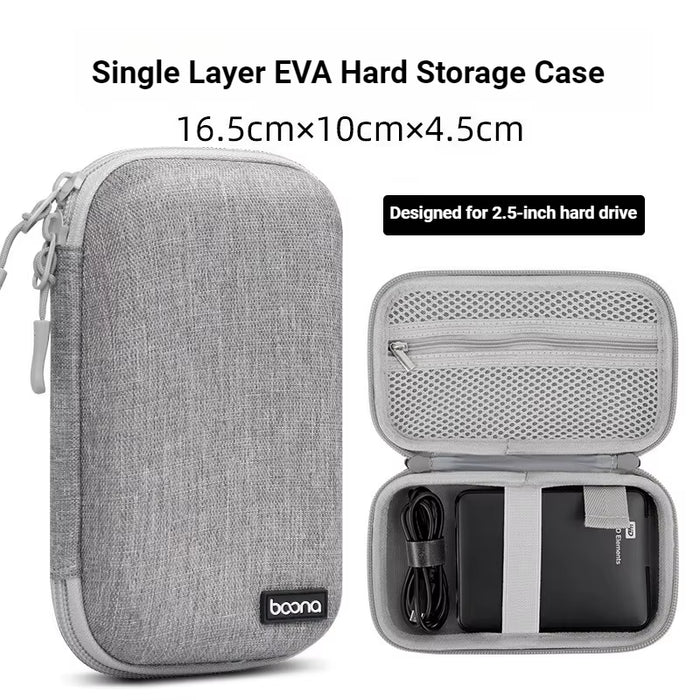 Hard Shell Digital Gadgets Storage Bag for Mac Adapter Mouse Data Cable Earphone HDD Electronics Gadgets Organizer Case