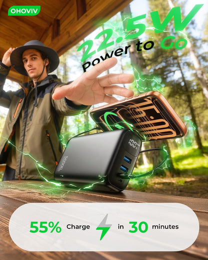 Portable Charger Power Bank 50000Mah,Pd 22.5W Battery Pack