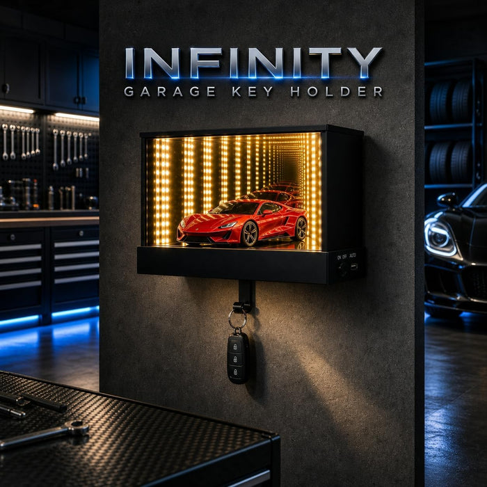 LED Key Holder for Wall, 1 Pc Magnetic Garage Display