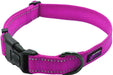 NEO Nylon Buckle Reflective Dog Collar - Medium, Pink
