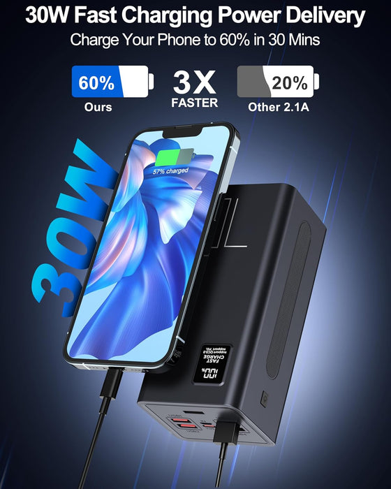 70000Mah Fast Charging Portable Charger Power Bank for Iphone