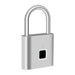 Fingerprint Lock Keyless USB Charging Smart Padlock Waterproof Door Lock 0.2Sec Unlock Portable Anti-Theft Padlock Zinc