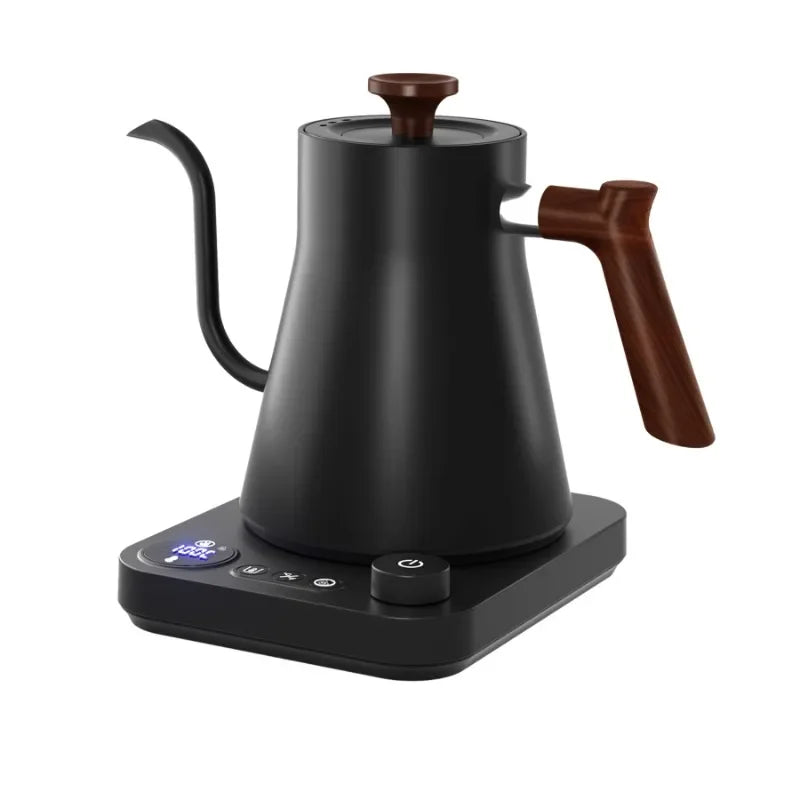 Electric Gooseneck Kettle 900ML Hand Brew Coffee Pot Smart Teapot Temperature Control Pot Rapid Heating Kettle 110V/220V