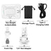 LED Selfie Light 60 High Power Rechargeable Clip Fill Video Light for Phone Ipad with Front & Back Clip Adjusted 3 Light Modes
