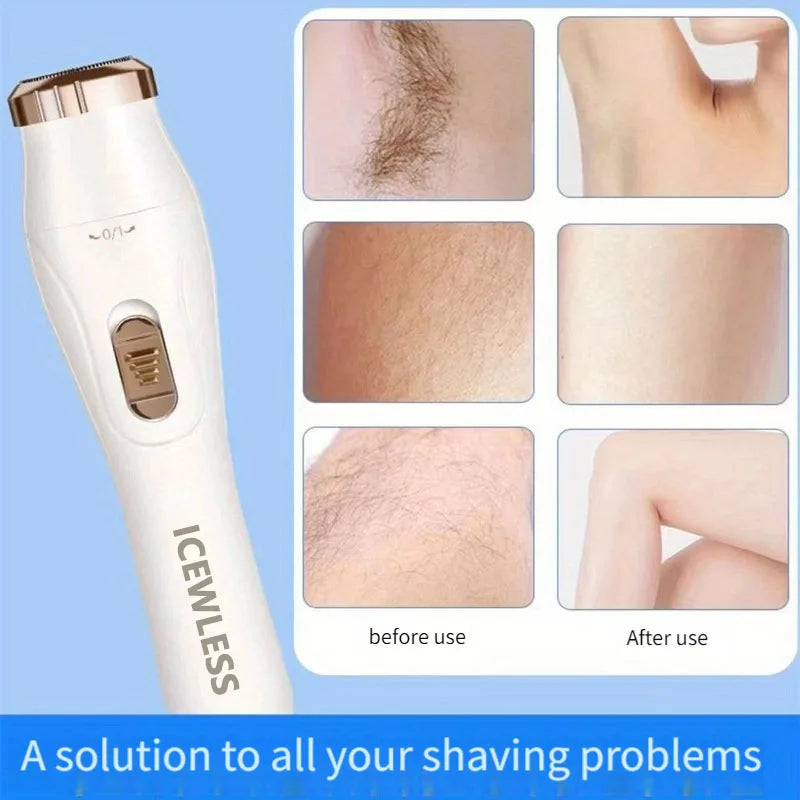 Electric Hair Trimmers for Women Waterproof Razor Painless Private Body Hair Removal Device Shaver Bikini Arm Leg Face Shaving