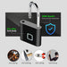Fingerprint Lock Keyless USB Charging Smart Padlock Waterproof Door Lock 0.2Sec Unlock Portable Anti-Theft Padlock Zinc