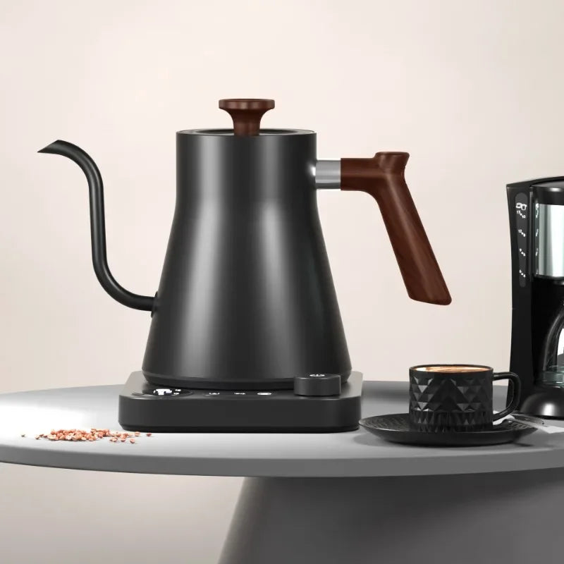 Electric Gooseneck Kettle 900ML Hand Brew Coffee Pot Smart Teapot Temperature Control Pot Rapid Heating Kettle 110V/220V